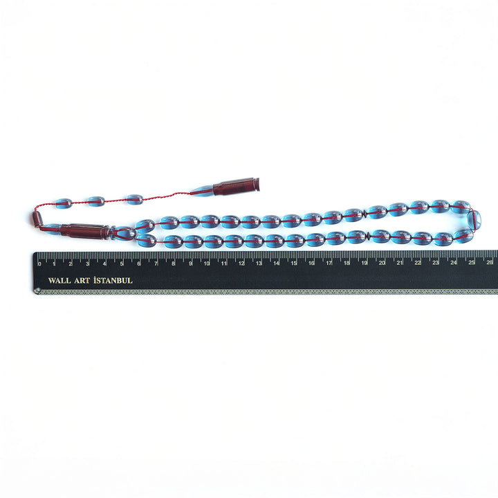 Bullet Model Fire Amber Egg-Cut Tasbeeh – WATD216