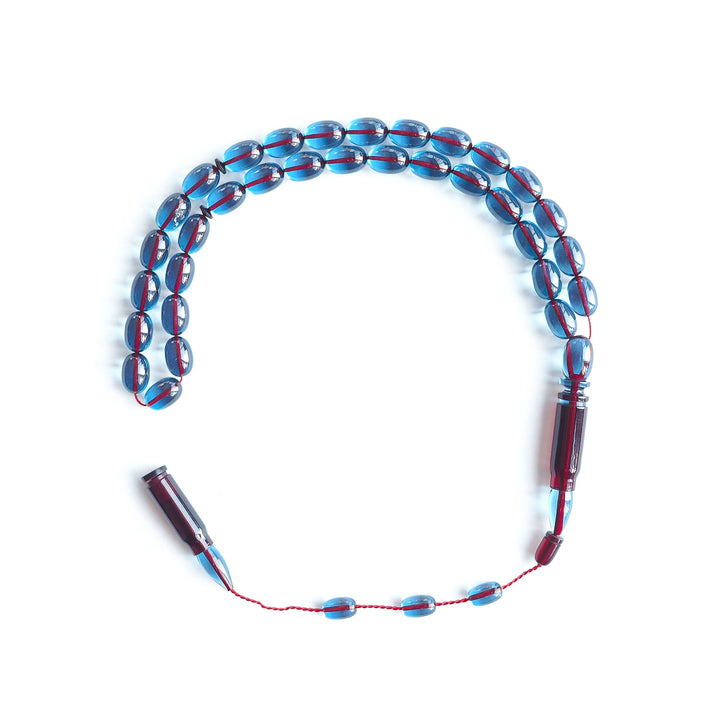 Bullet Model Fire Amber Egg-Cut Tasbeeh – WATD216