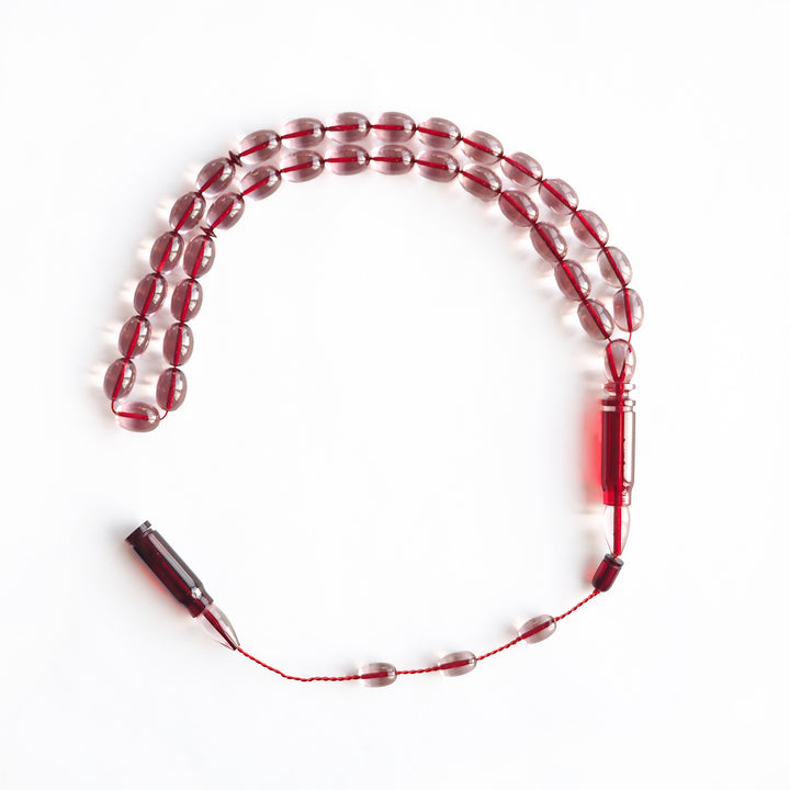 Bullet Model Fire Amber Egg-Cut Tasbeeh – WATD218