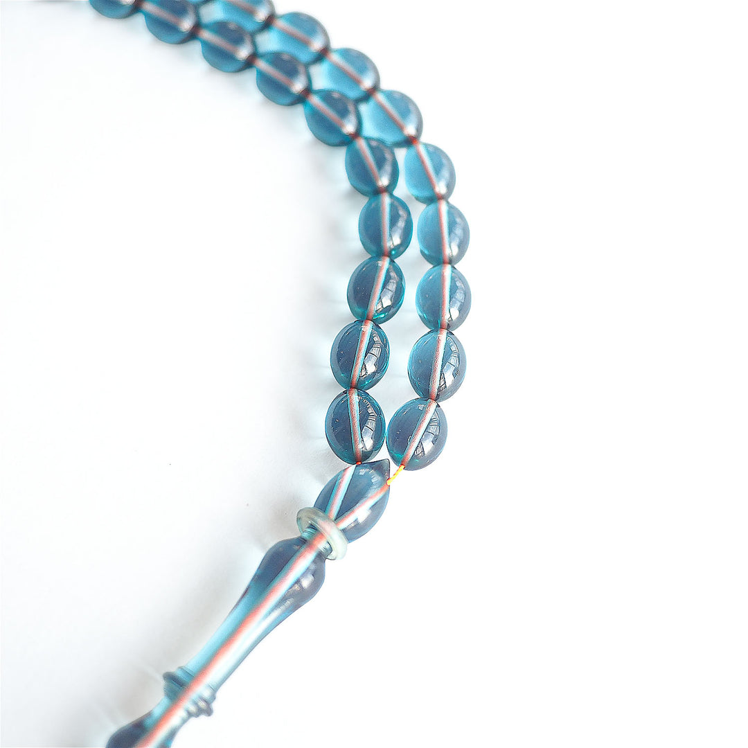 Fire Amber Oval-Cut Tasbeeh – WATD221