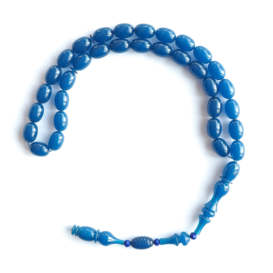 Şenalp Model Fire Amber Egg-Cut Tasbeeh – WATD225