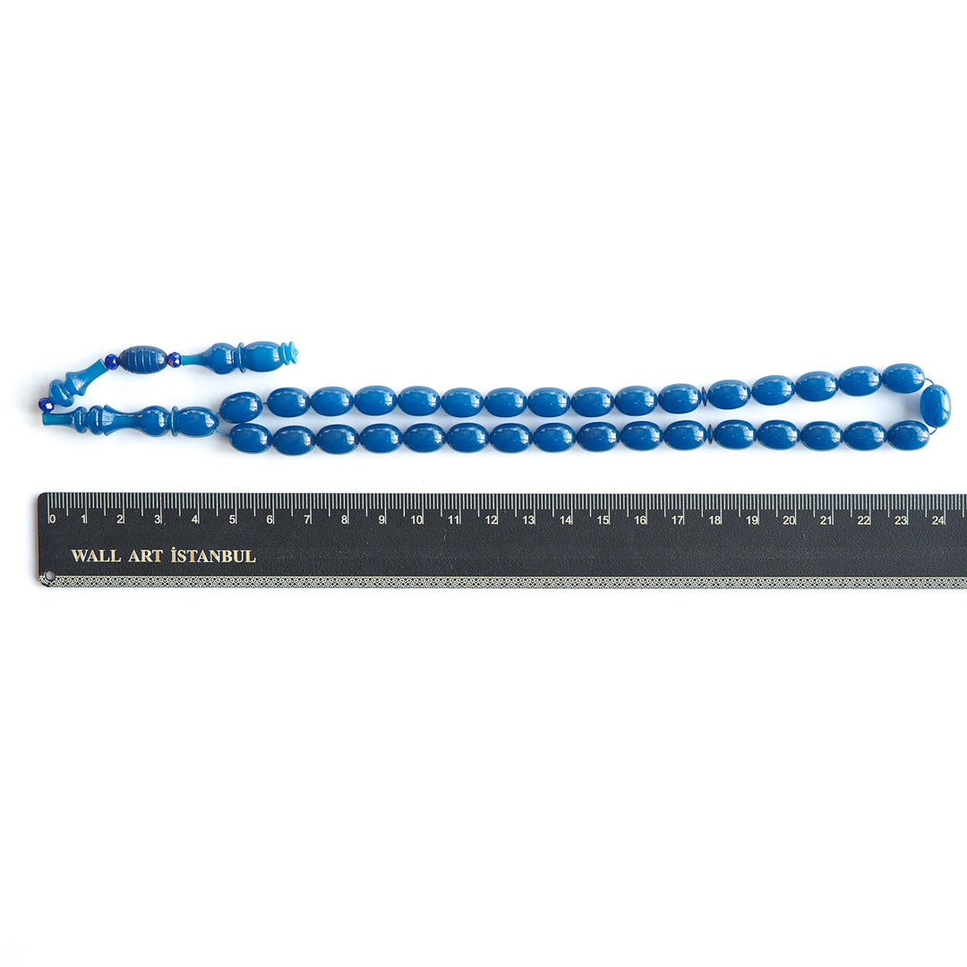 Şenalp Model Fire Amber Egg-Cut Tasbeeh – WATD225