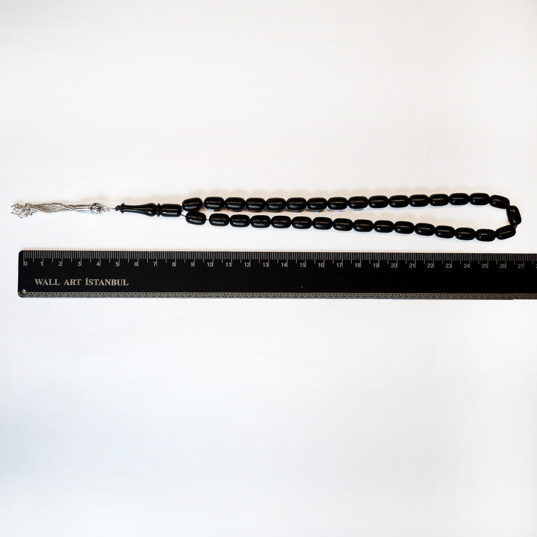Fire Pressed Tasbeeh with Silver Tassel – WATD244