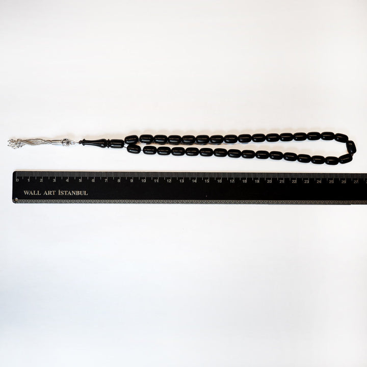 Fire Pressed Tasbeeh with Silver Tassel – WATD244