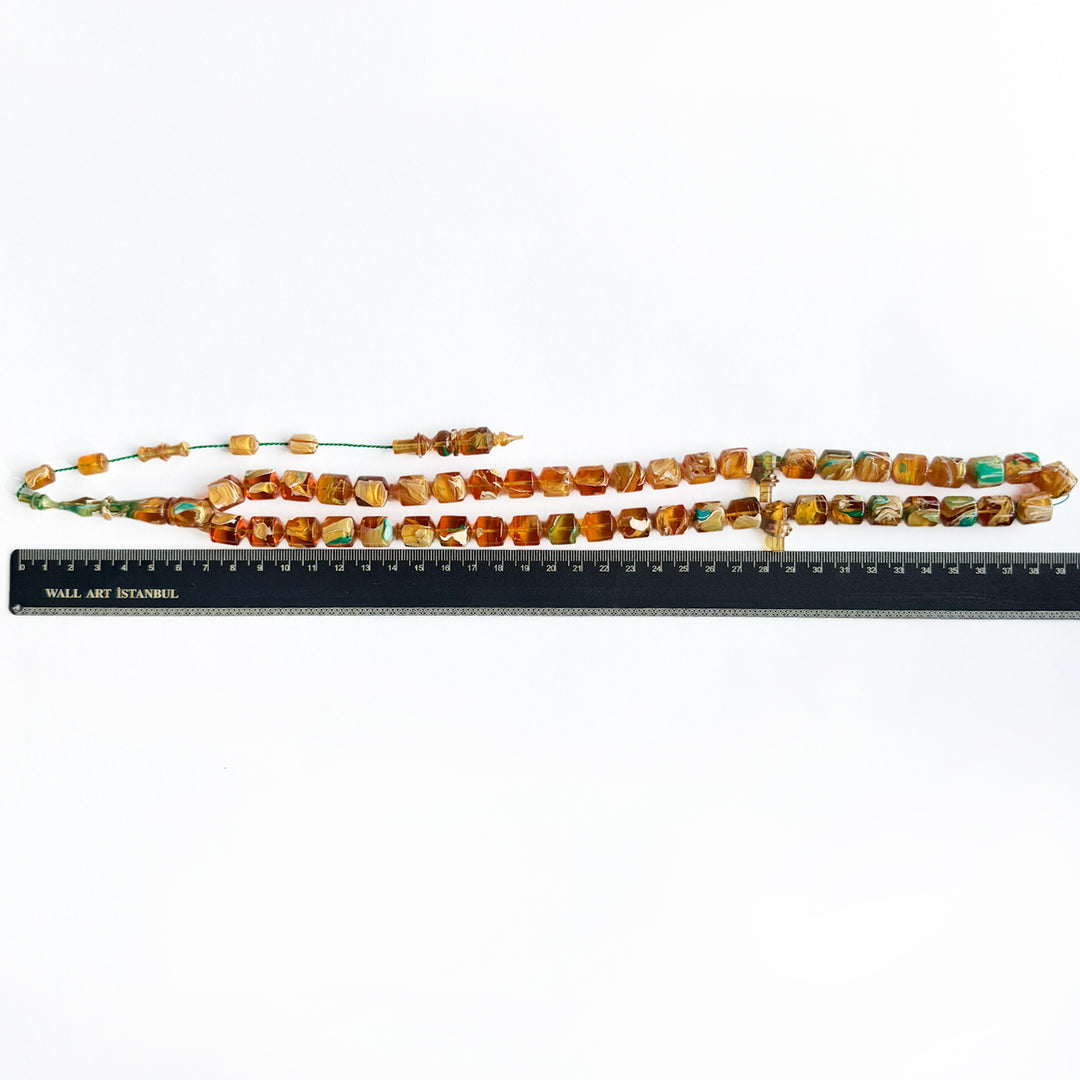 45-Bead Catalin Tasbeeh with Pointed Capsule Ends - WATD245