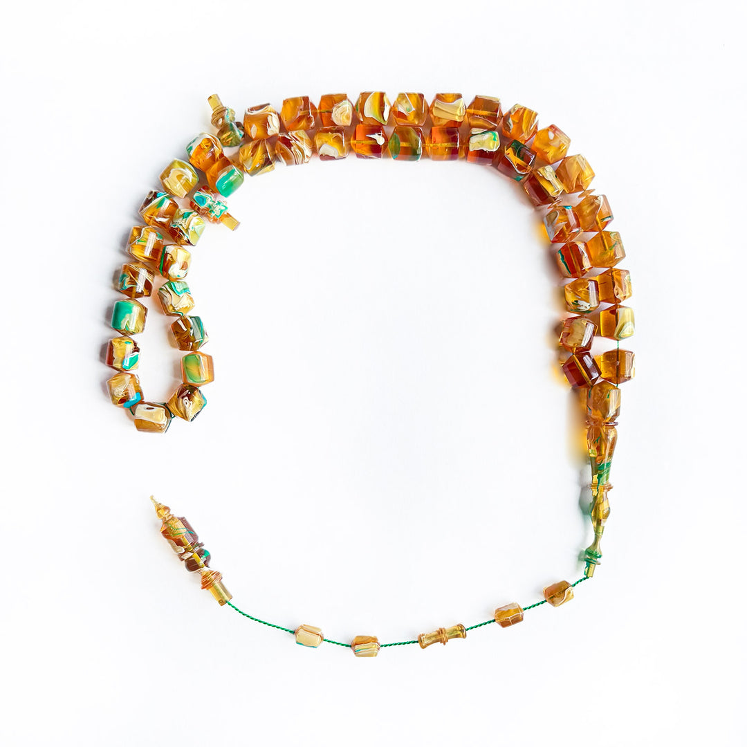 45-Bead Catalin Tasbeeh with Pointed Capsule Ends - WATD245