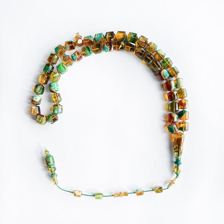 45-Bead Catalin Tasbeeh with Pointed Capsule Ends - WATD247