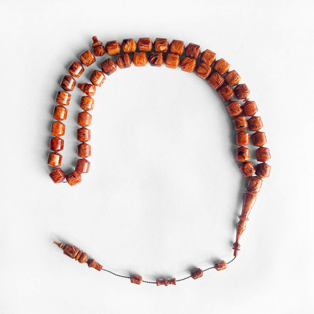 45-Bead Catalin Tasbeeh with Pointed Capsule Ends - WATD248