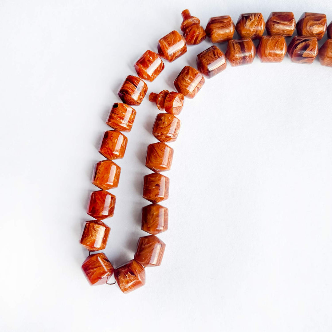 45-Bead Catalin Tasbeeh with Pointed Capsule Ends - WATD248