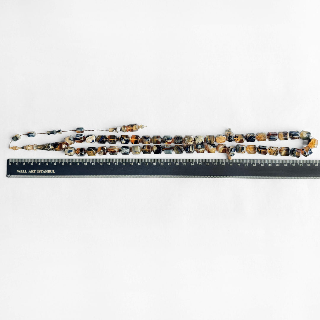 45-Bead Catalin Tasbeeh with Pointed Capsule Ends - WATD249