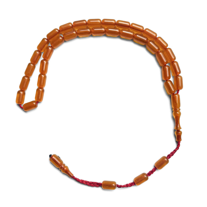 Faceted Fire Amber System Tasbeeh – WATD283