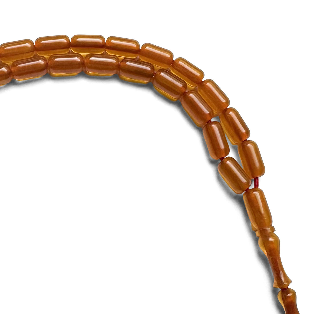 Faceted Fire Amber System Tasbeeh – WATD283