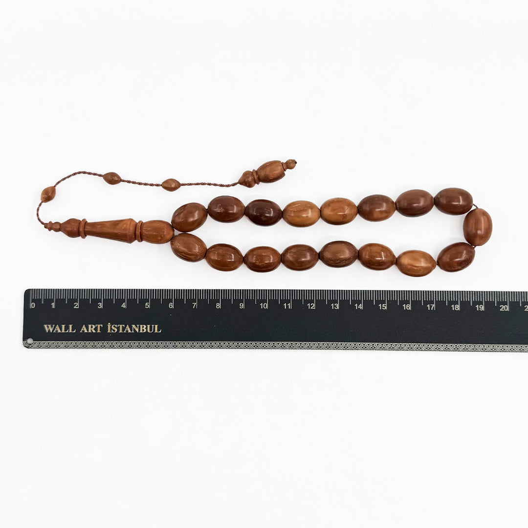 Natural Kuka Wood Tasbeeh (Mascot Size) - WATD308