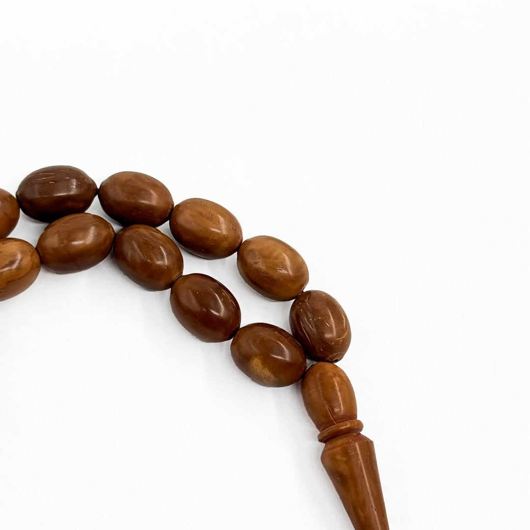 Natural Kuka Wood Tasbeeh (Mascot Size) - WATD308