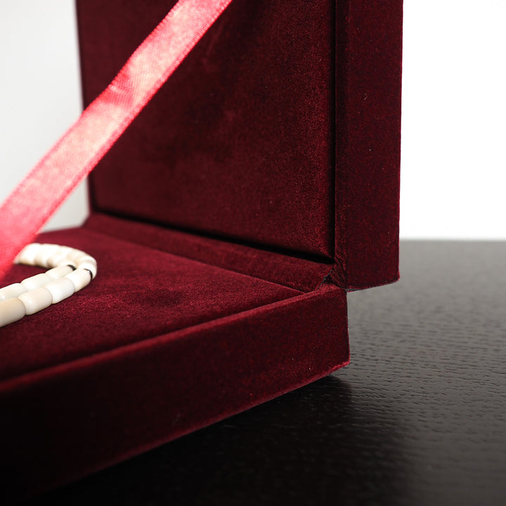 Exclusive Velvet-Covered Wooden Tasbeeh Box – WATD321