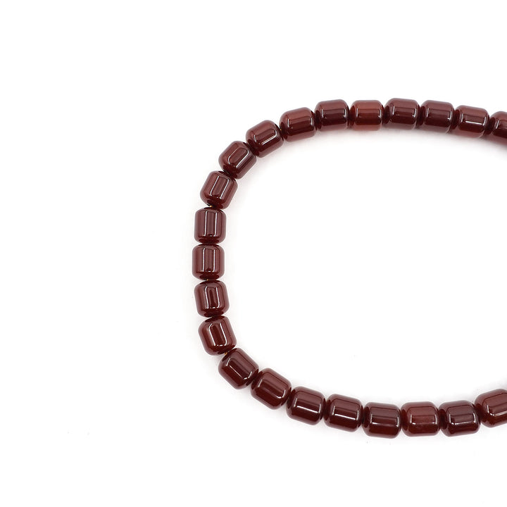 Capsule Cut Pressed Amber Tasbeeh with Plain Cord – WATD359