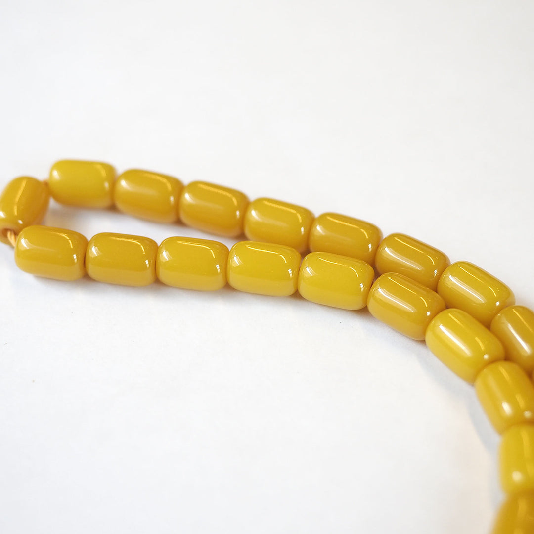 Capsule Cut Pressed Amber Tasbeeh – WATD360