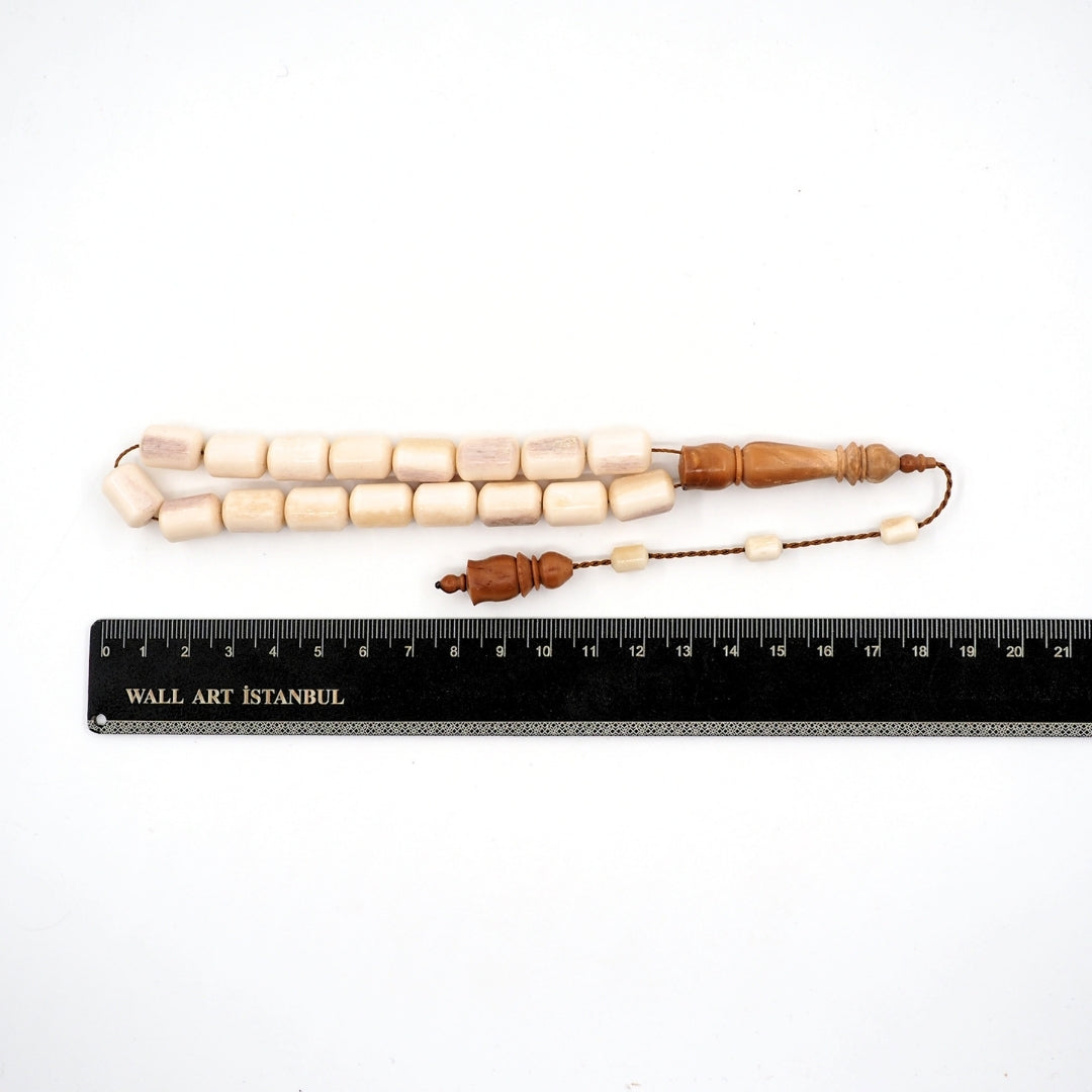 Handcrafted Camel Bone Tasbeeh with Kuka Wood Imam Bead – WATD367