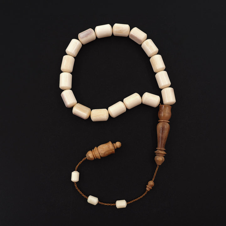 Handcrafted Camel Bone Tasbeeh with Kuka Wood Imam Bead – WATD367