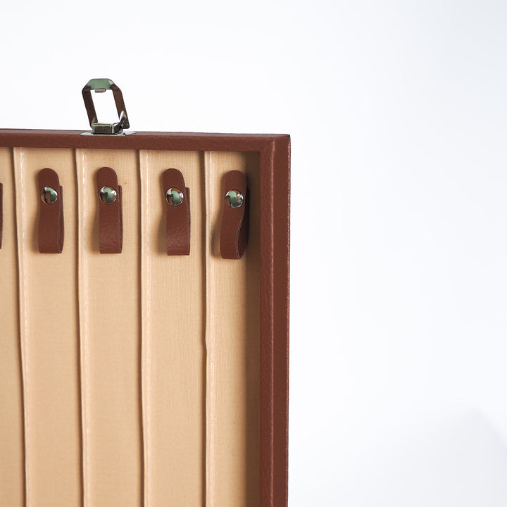 Exclusive Leather-Covered Wooden Tasbeeh Case (For up to 31 Tasbeehs) – WATD380