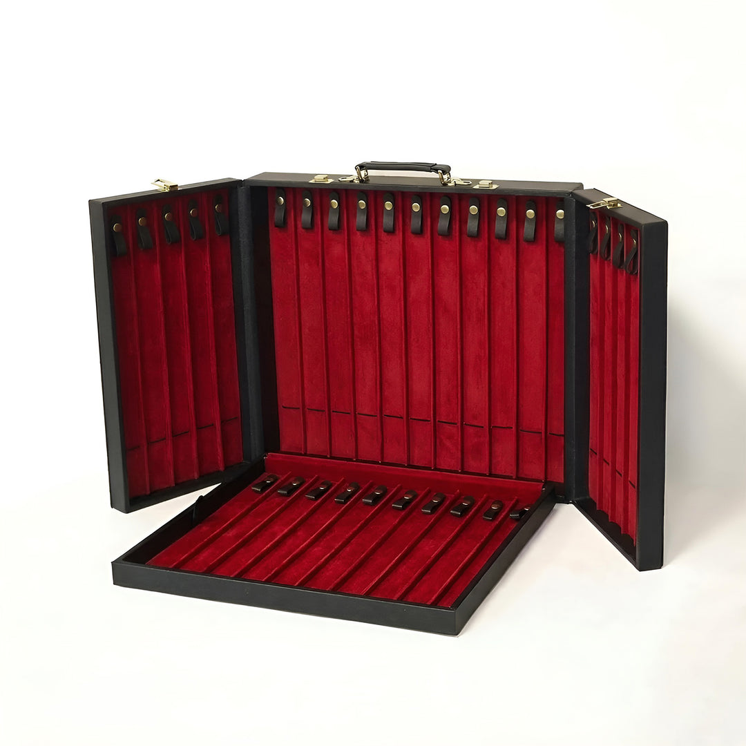 Exclusive Leather-Covered Wooden Tasbeeh Case – WATD380