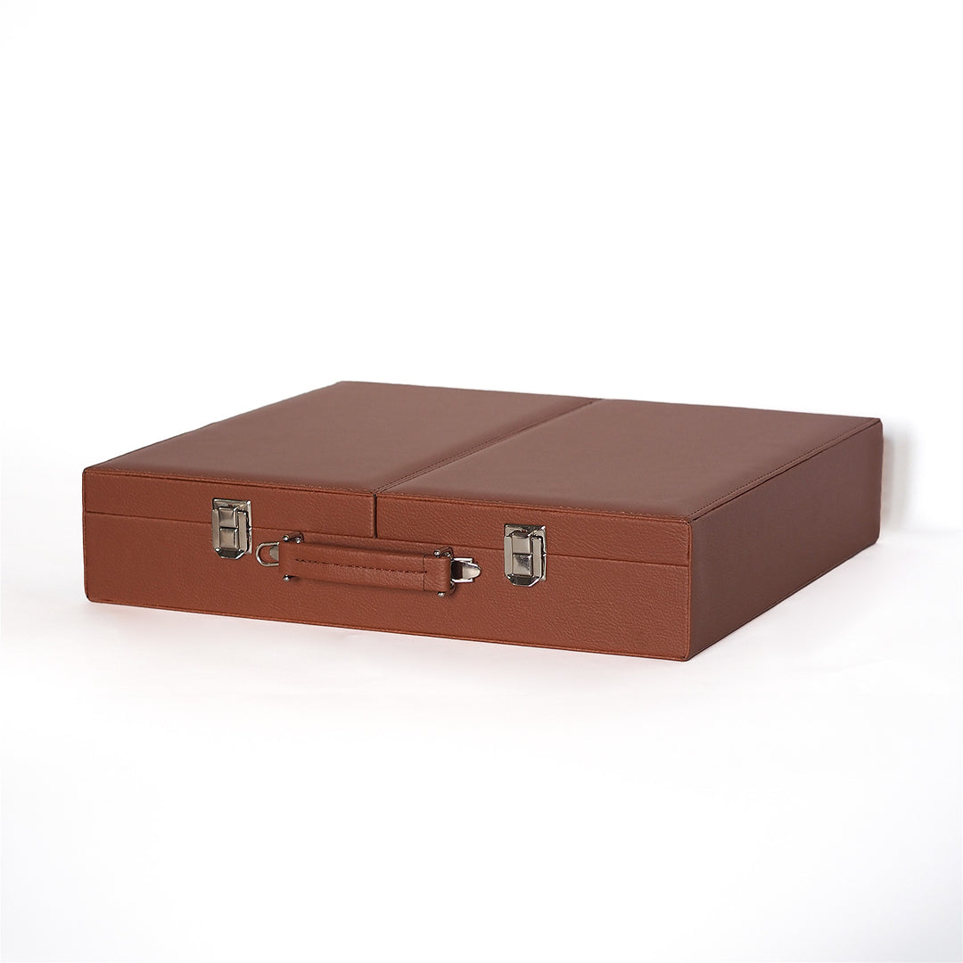 Exclusive Leather-Covered Wooden Tasbeeh Case (For up to 31 Tasbeehs) – WATD380