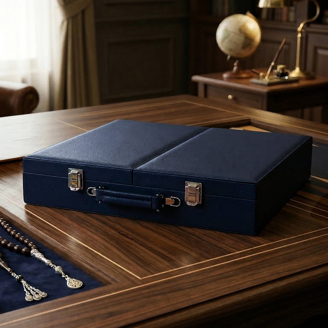 Exclusive Leather-Covered Wooden Tasbeeh Case – WATD380