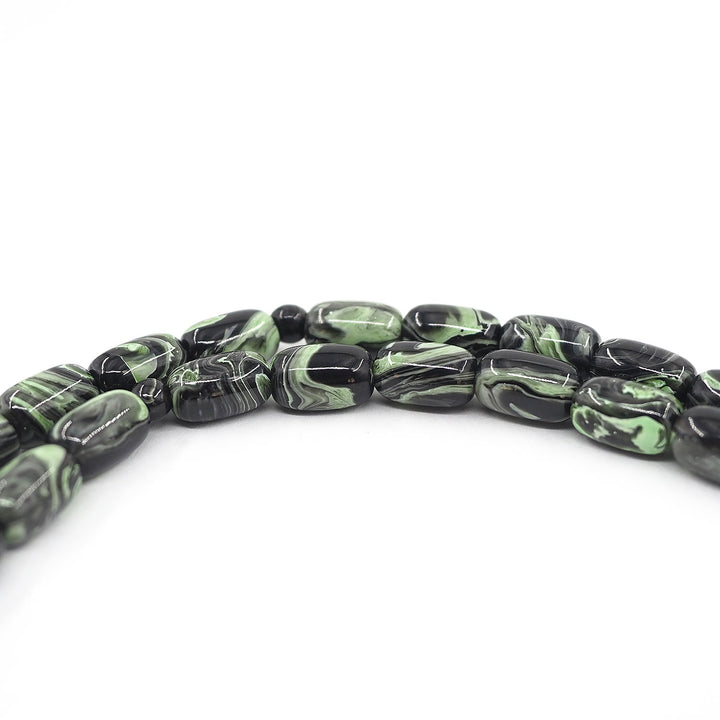 Capsule-Cut Countersunk-Drilled Catalin Tasbeeh with Silver Imam Bead – WATD423