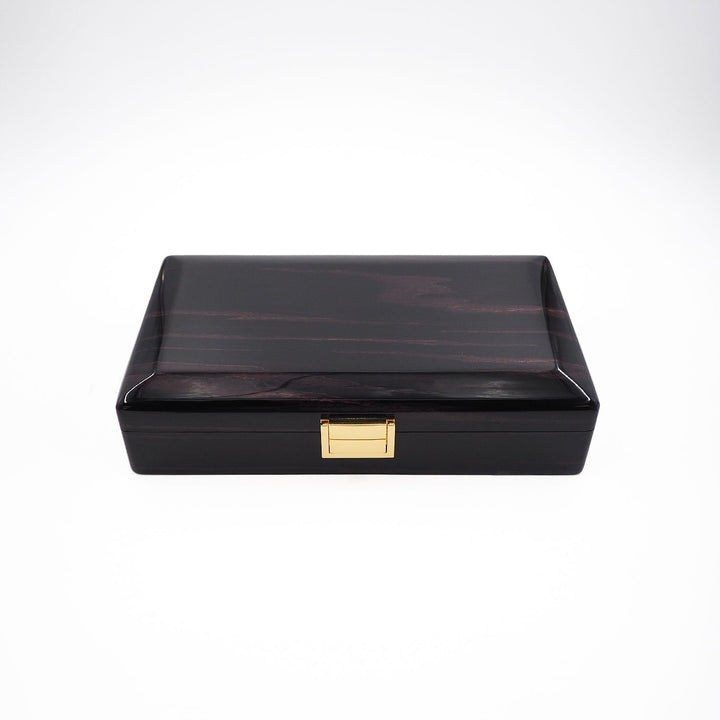 Magnificence Series Burgundy Pattern Wooden Tasbeeh &amp; Accessories Box - WATD436