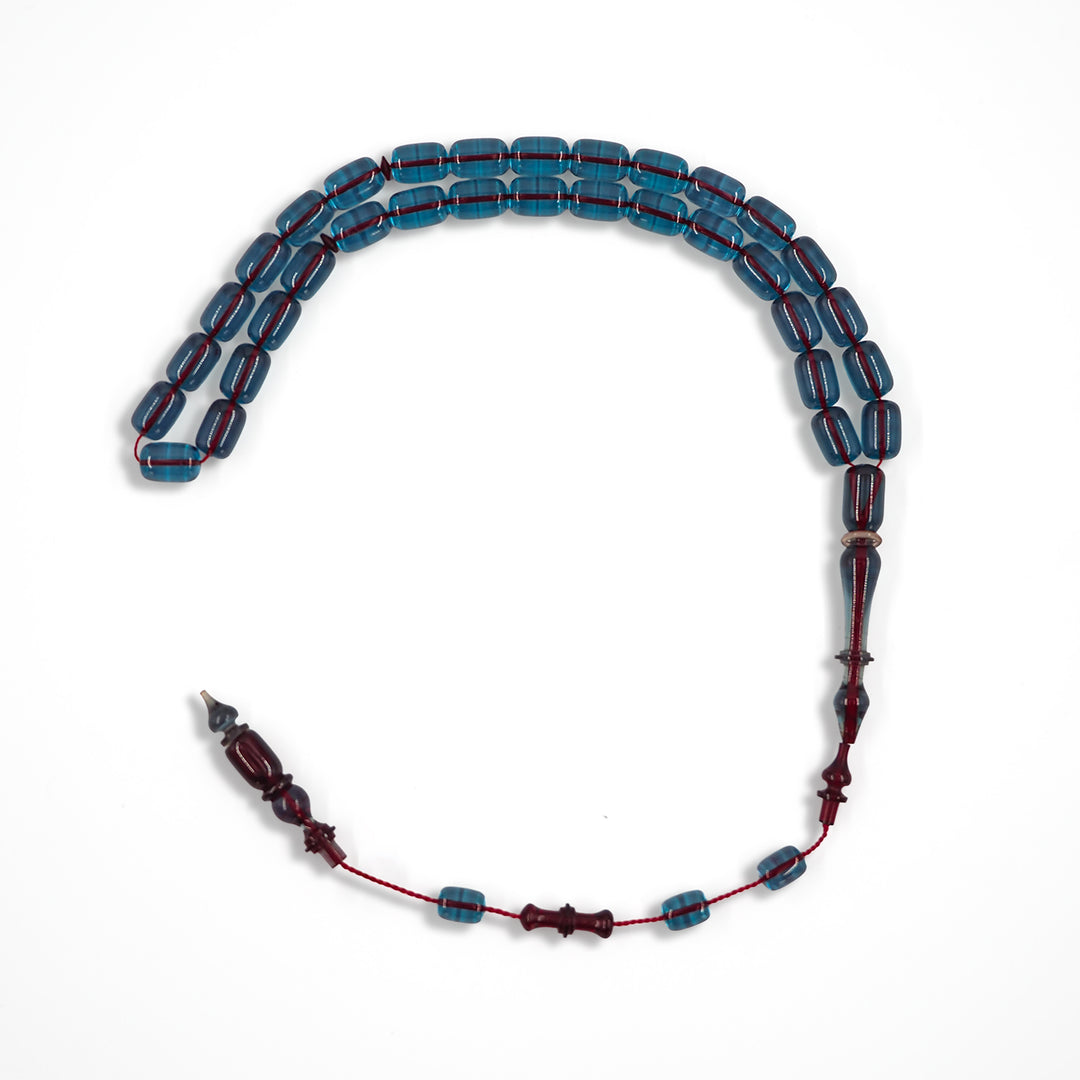 Capsule Cut Fire Amber Tasbeeh – WATD566