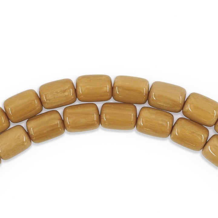 Ringed Imame Pointed Capsule Cut Pressed Amber Tasbeeh – WATD570