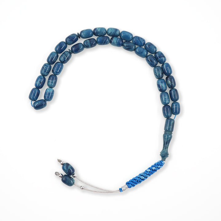 Macrame Braided Capsule Cut Catalin Tasbeeh - WATD580