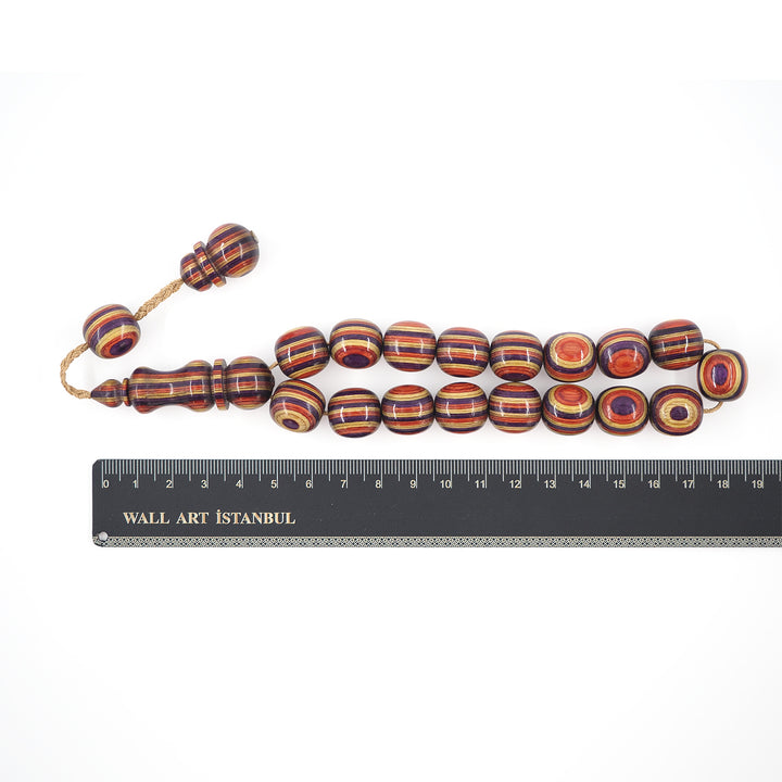 Camphor Wood Mascot Size Tasbeeh - WATD635