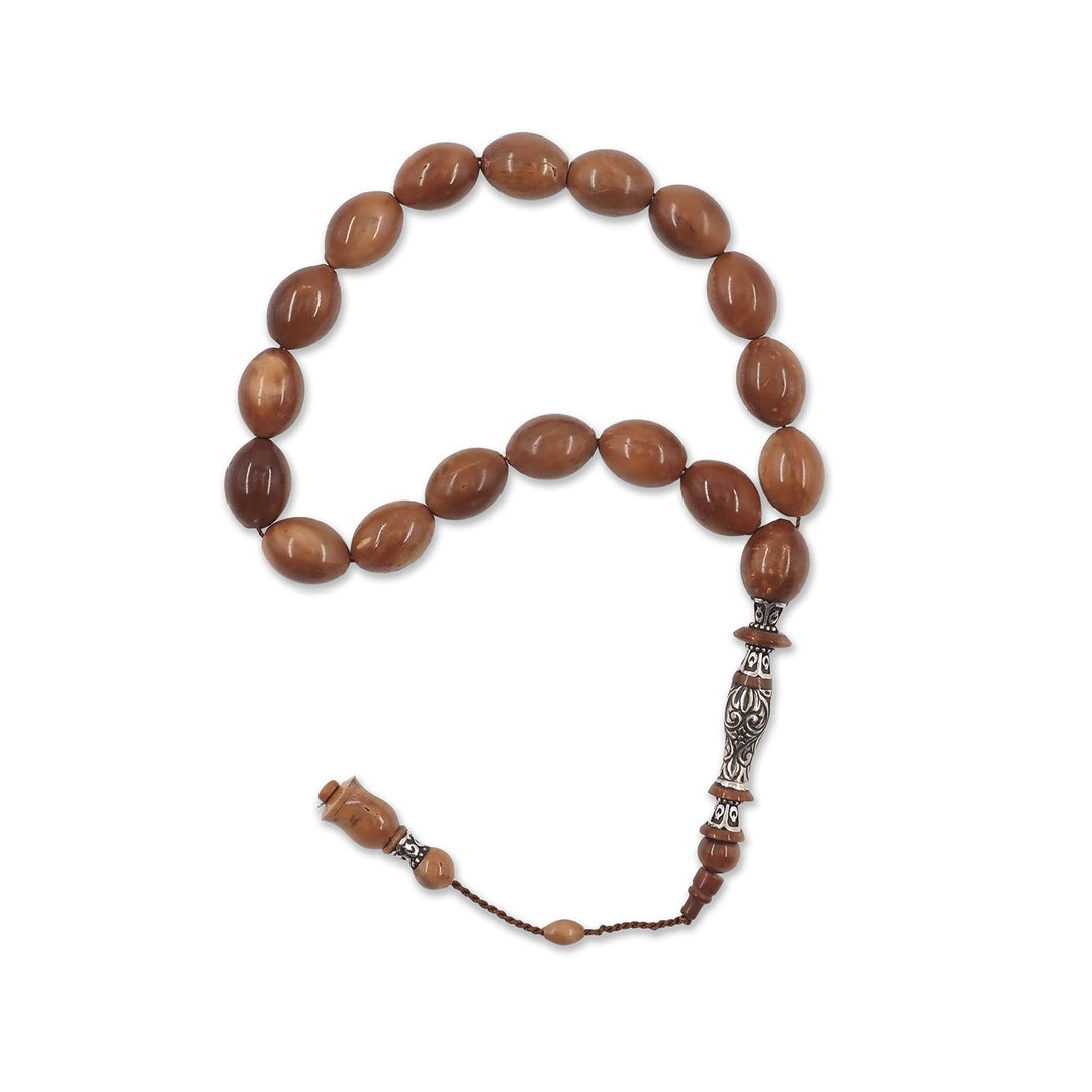 Mascot Size Kuka Wood Tasbeeh with Nakkash Imam Bead - WATD648