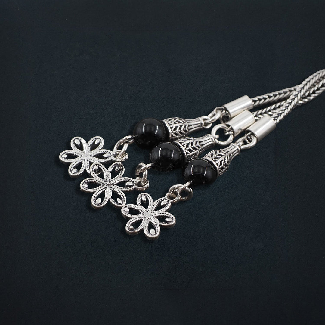 Genuine Pearl Tasbeeh with Nakkash Imam Bead and 925 Sterling Silver Tassel - WATD650