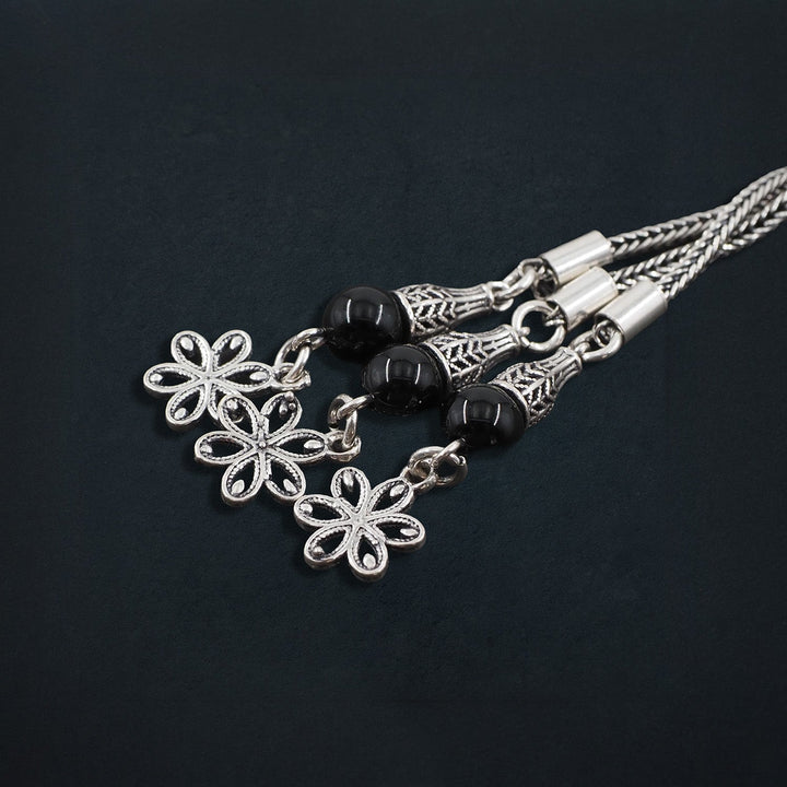 Genuine Pearl Tasbeeh with Nakkash Imam Bead and 925 Sterling Silver Tassel - WATD650
