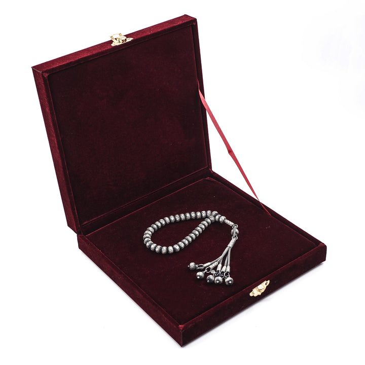 Handwoven 1000-Fineness Silver Kazaziye Tasbeeh – WATD698