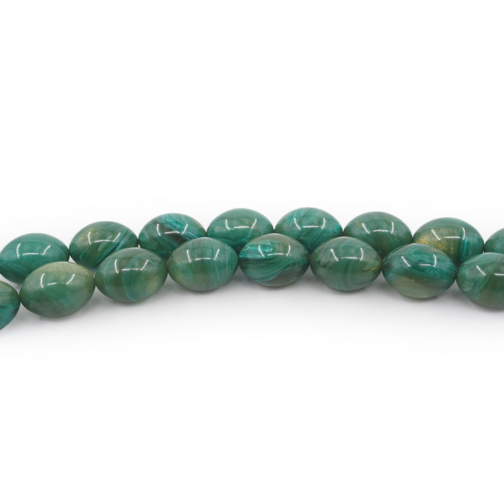 Macramé-Woven 99-Bead Oval-Cut Catalin Tasbeeh - WATD797