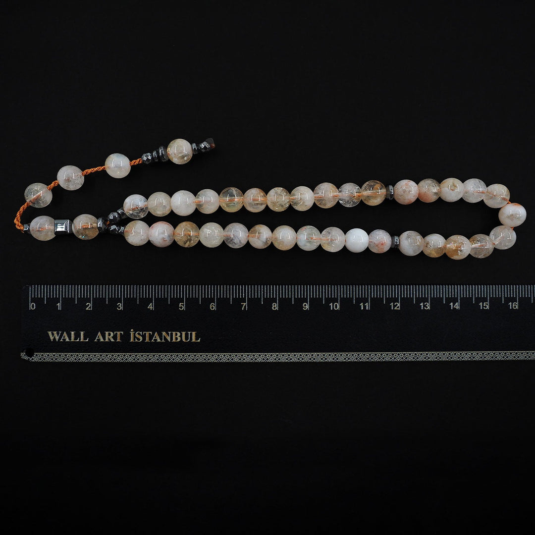 Natural Citrine Round-Cut Tasbeeh - WATD799
