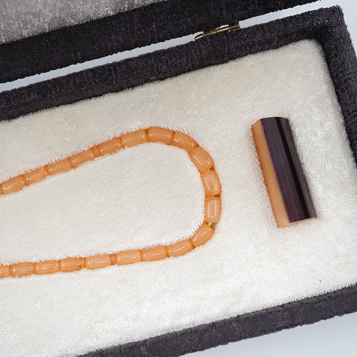 Masterfully Crafted Pressed Amber Tasbeeh with Special Box - WATD823