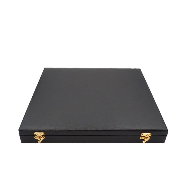 Exclusive 11-Piece Fire and Pressed Amber Tasbeeh Set (With Black Leather-Covered Wooden Case) - WATD845
