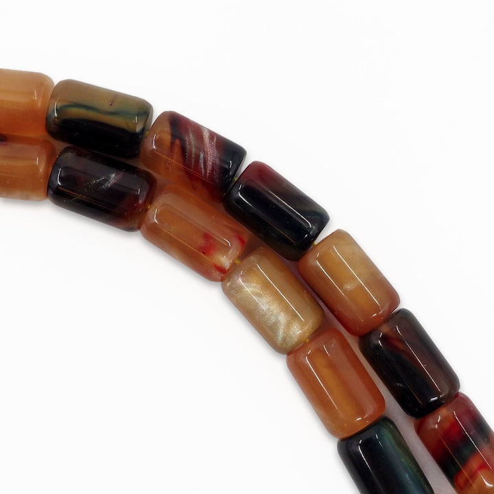 Glittered Pressed Amber Tasbeeh with System Tassel - WATD924