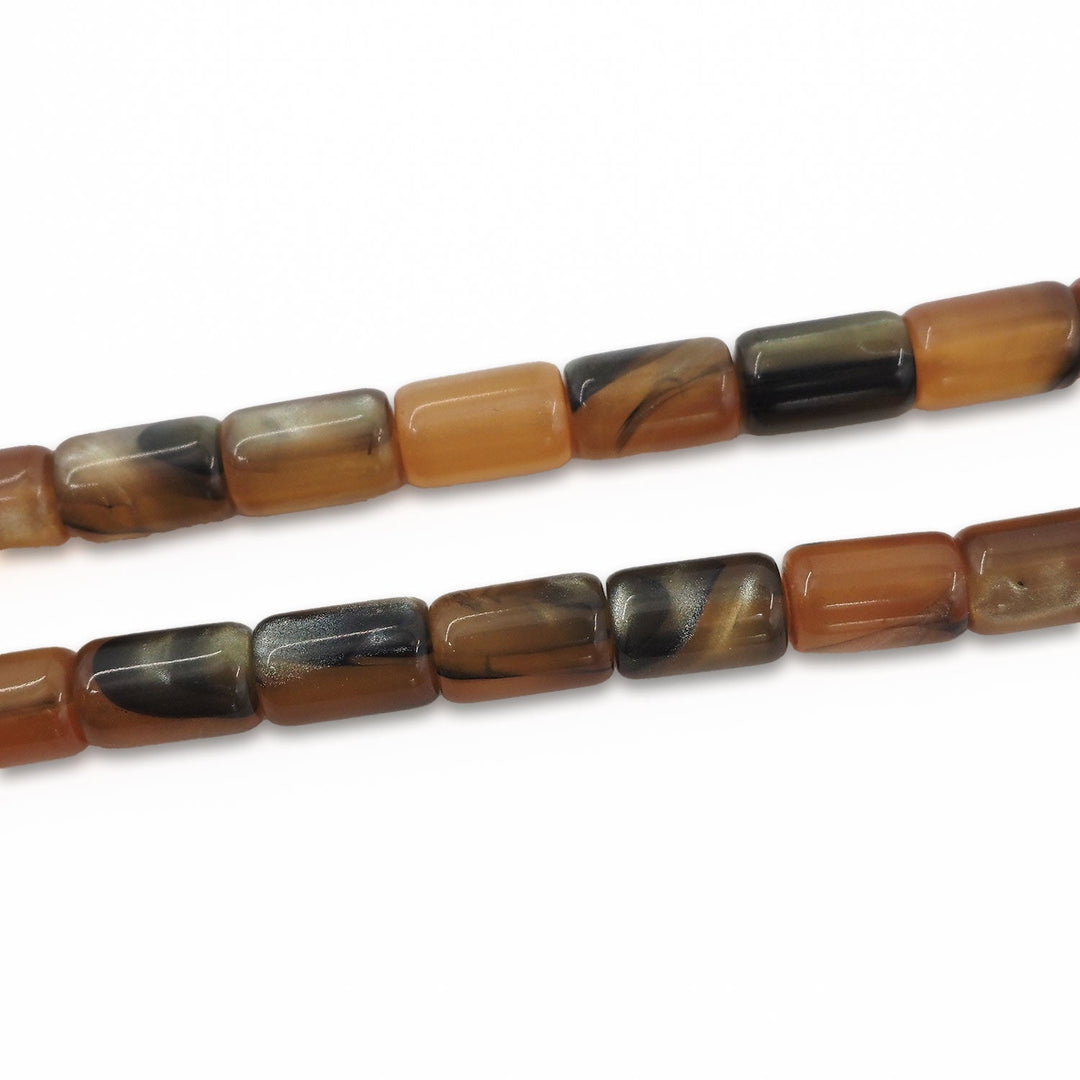 Glittered Pressed Amber Tasbeeh with System Tassel - WATD926