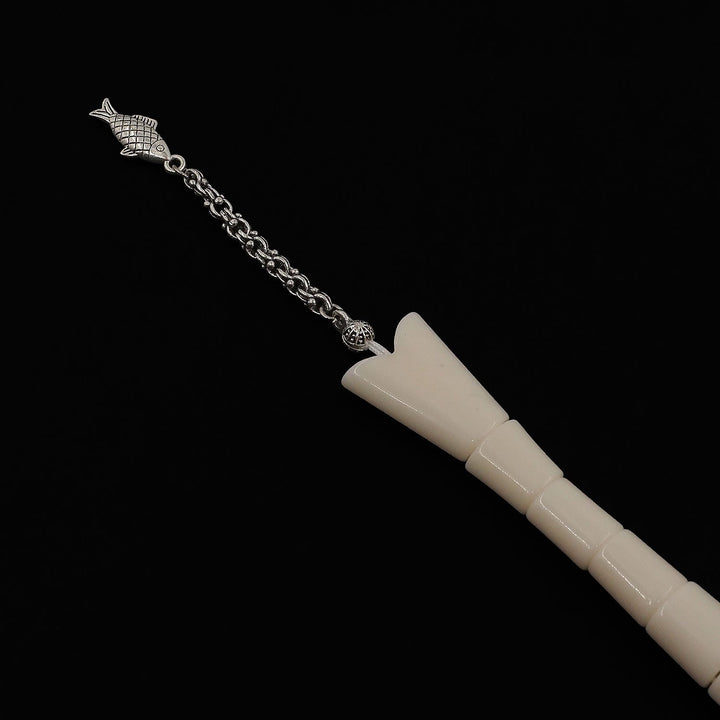 Powder Amber Fish-Style Tasbeeh - WATD960