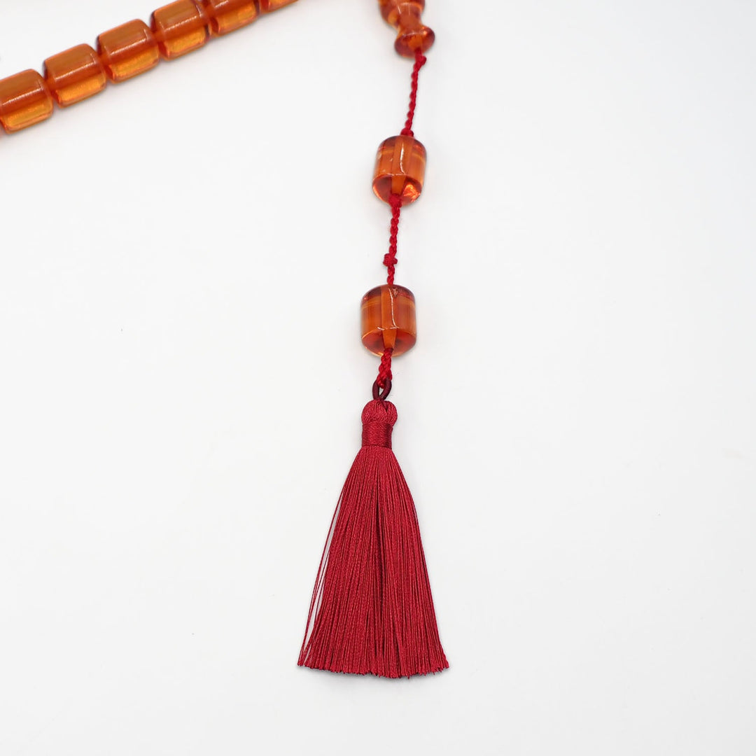 Ottoman-Style Rod Amber Tasbeeh - WATD969