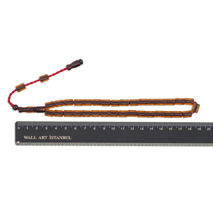 Pressed Amber Rod Material System Tasbeeh - WATD973