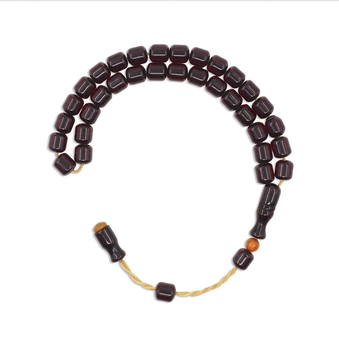 Pressed Amber Rod Material System Tasbeeh - WATD974