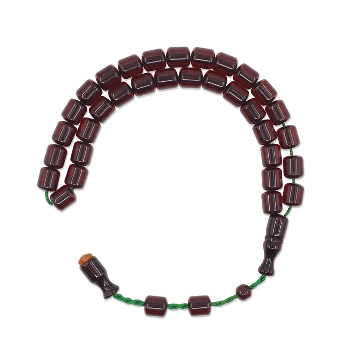 Pressed Amber Rod Material System Tasbeeh - WATD975