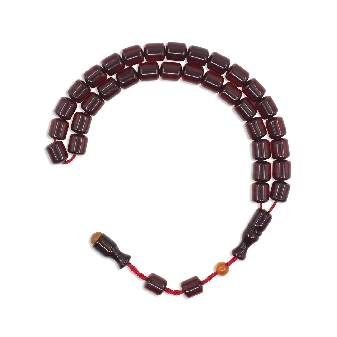 Pressed Amber Rod Material System Tasbeeh - WATD976