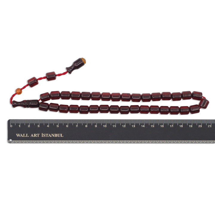 Pressed Amber Rod Material System Tasbeeh - WATD976